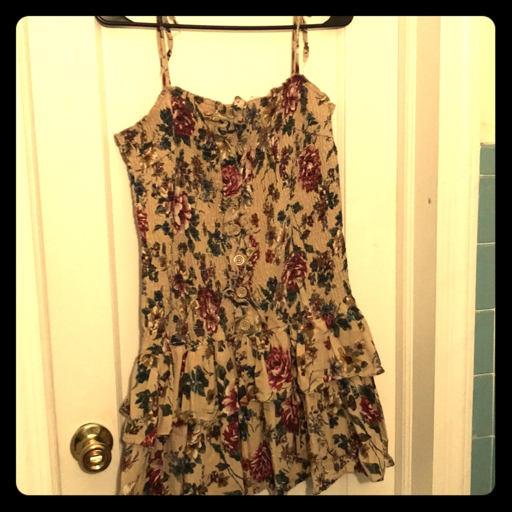 Ruffled floral top/ dress